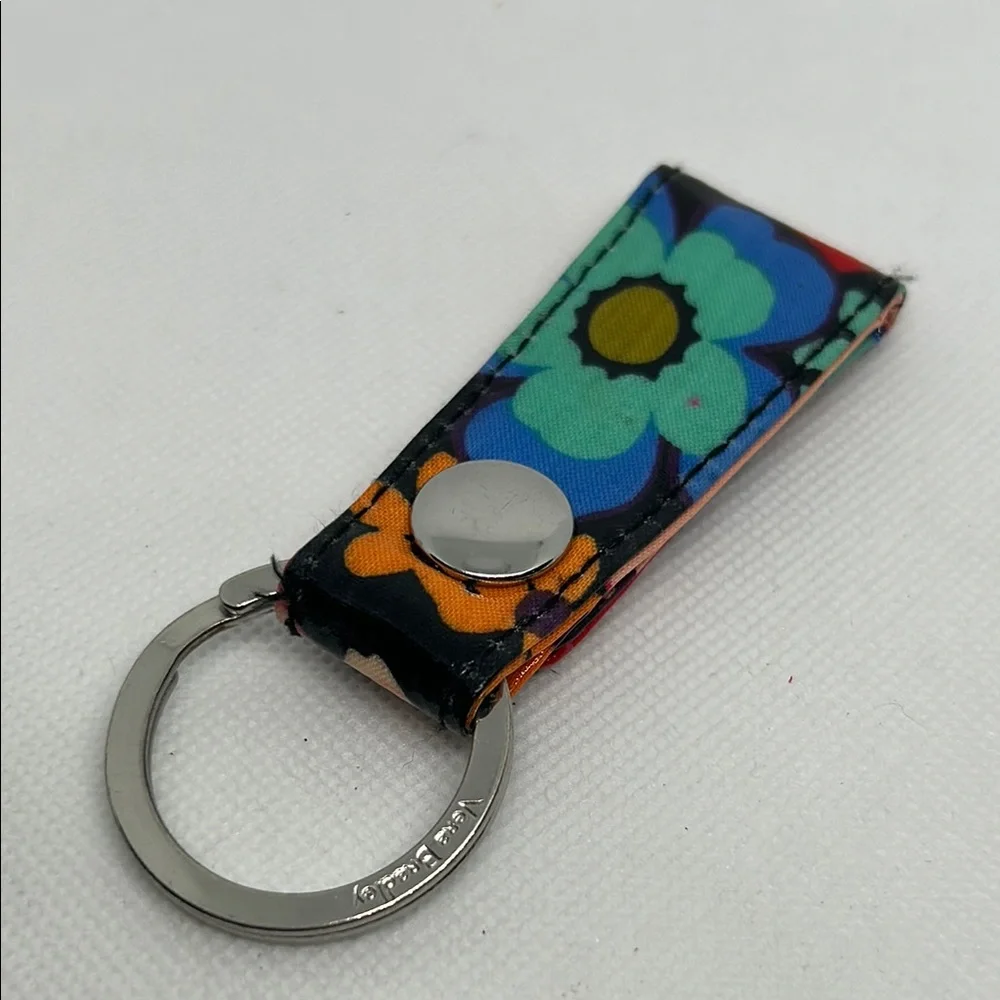 Vera Bradley Floral Red Keychain